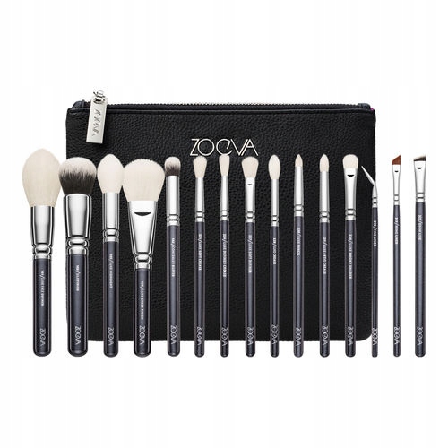ZOEVA Luxe Complete PĘDZLE DO MAKIJAŻU 15 szt+ETUI